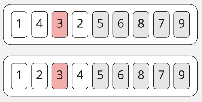 Второй шаг сортировки